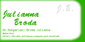 julianna broda business card